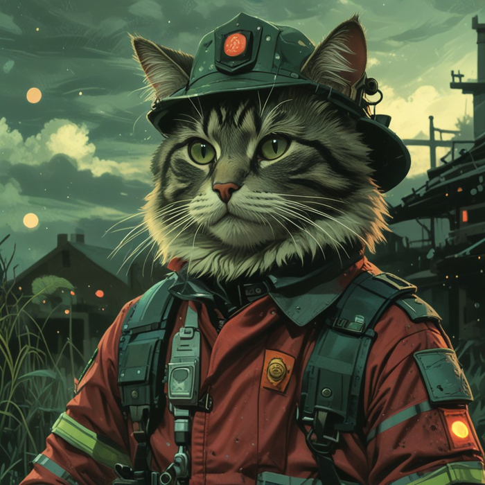 Кот Пожарник